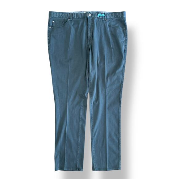 Peter Millar Men’s Signature Sateen Five Pocket‎ Pant in Navy Size 42x32